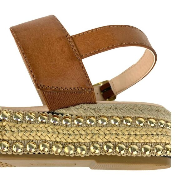 Seven Dials BERENICE Women's Espadrilles Flatform Sandals Tan/Leopard Size 9.5 - Picture 10 of 11